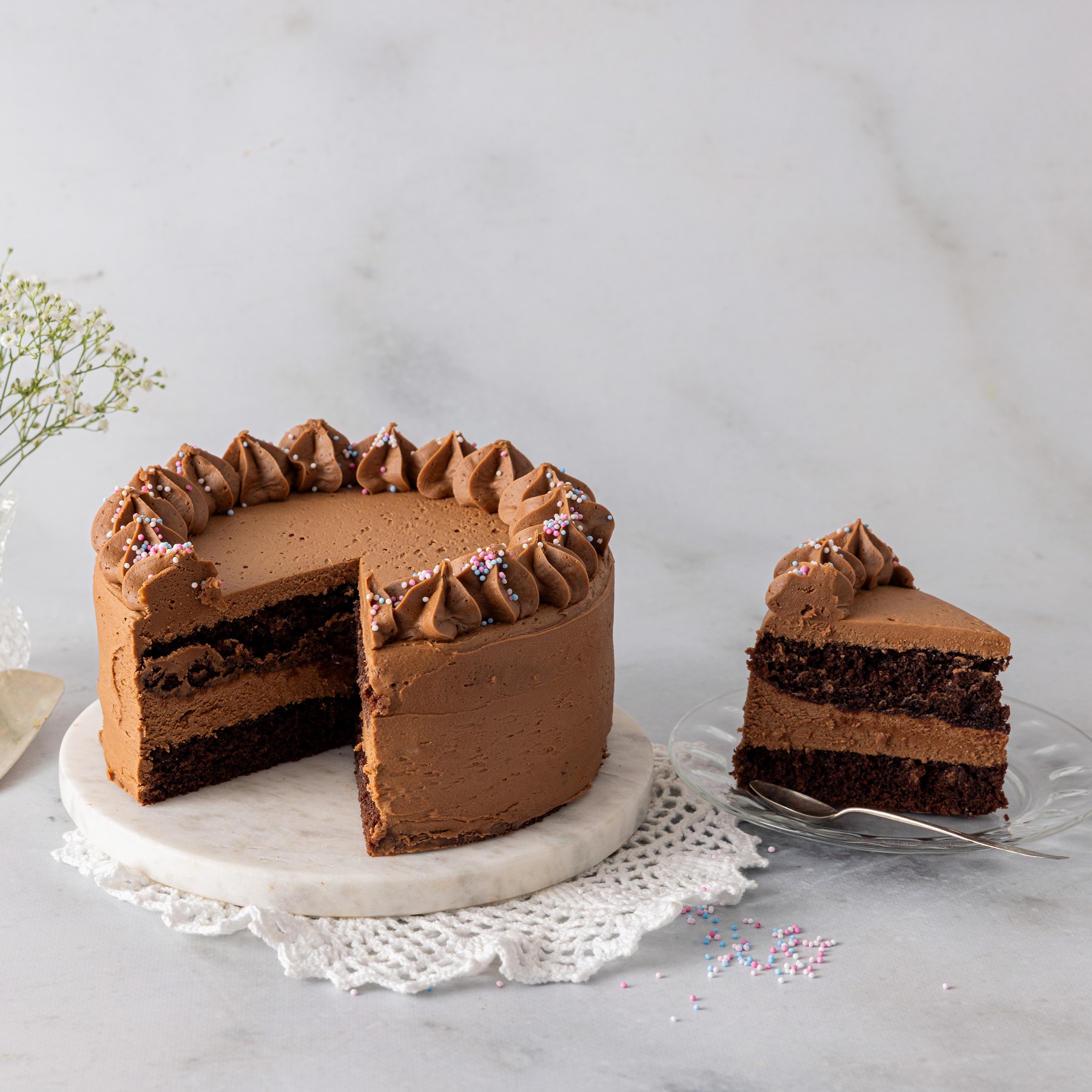 Sjokoladekake - 8 biter