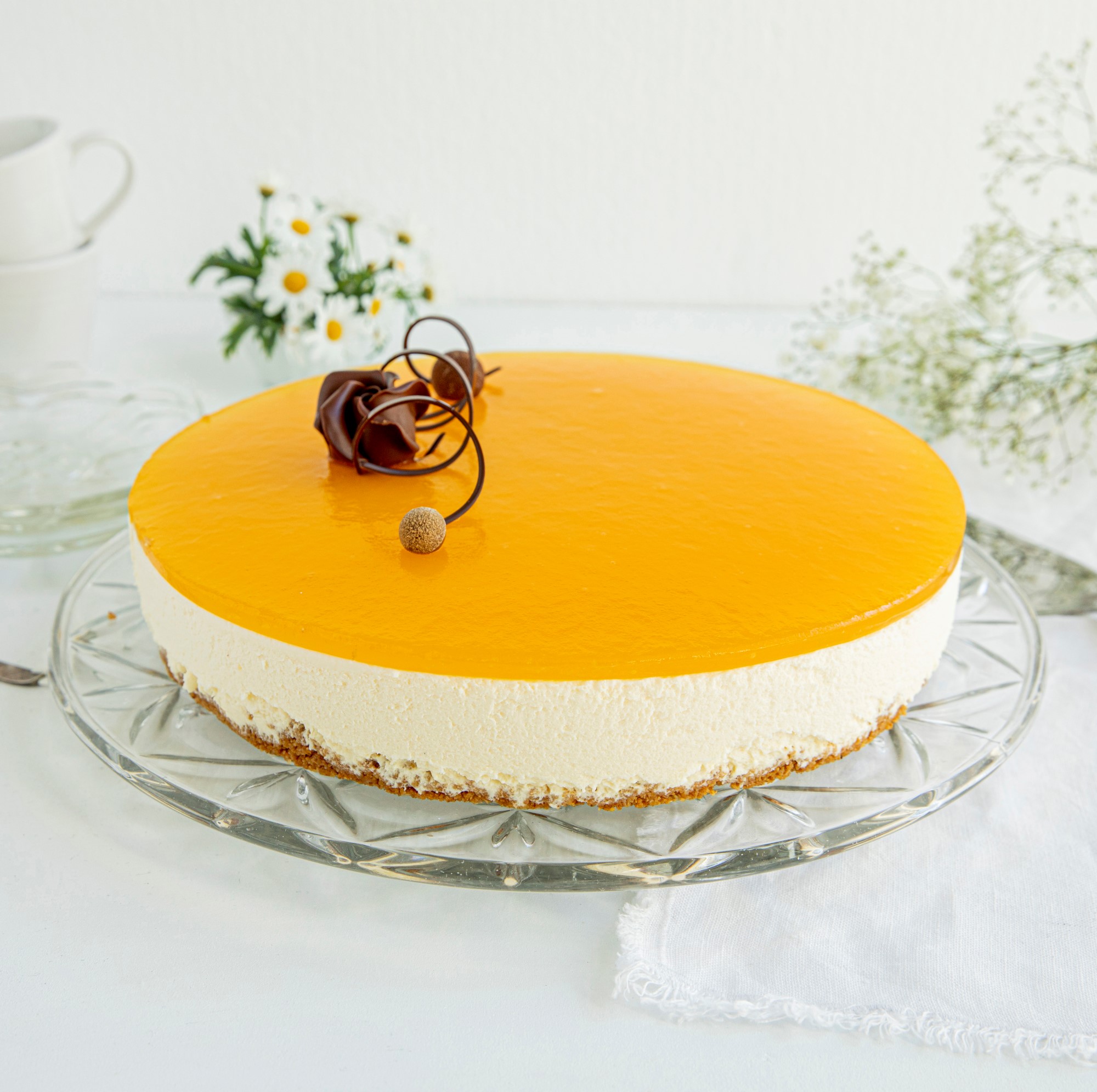 Ostekake med pasjonsfrukt